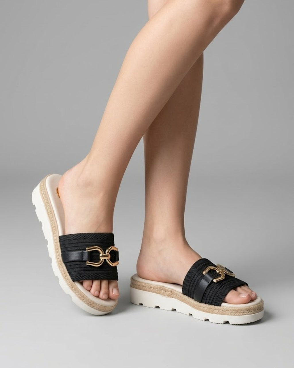 Platform Sandals Nude