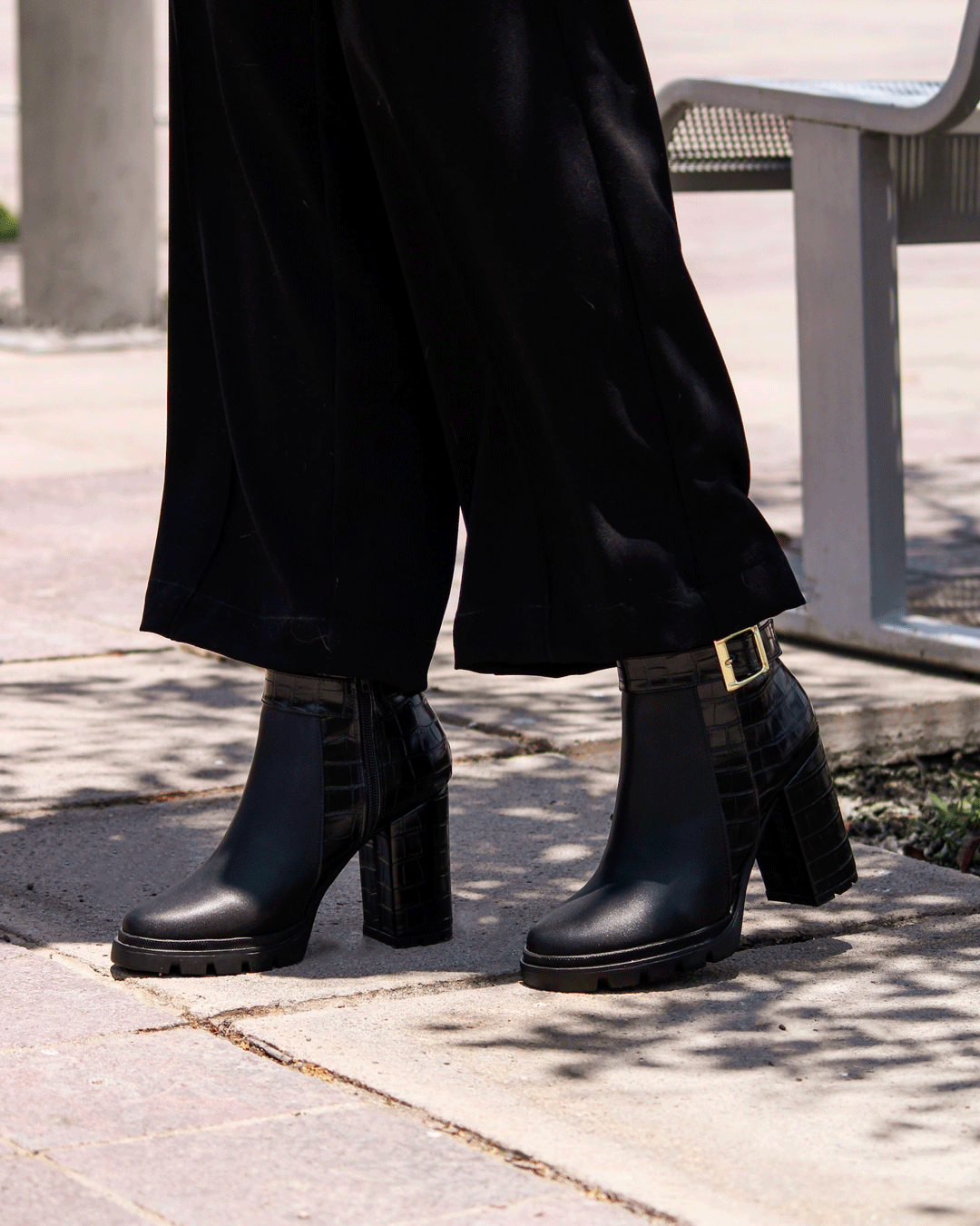 Kate Boots Negro | Botin casual mujer