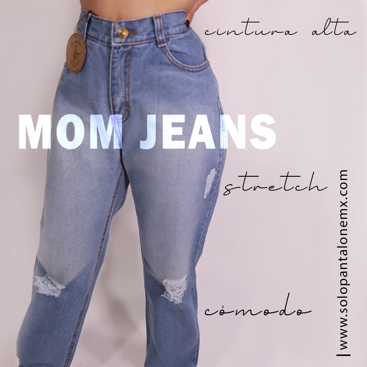 Mom Jeans Columbia  | Pantalón con destrucciones para mujer 1144 MX - EMME 