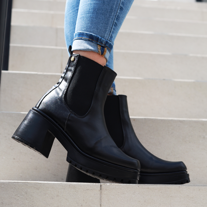 Chelsea Boots Negro |  Botin casual mujer